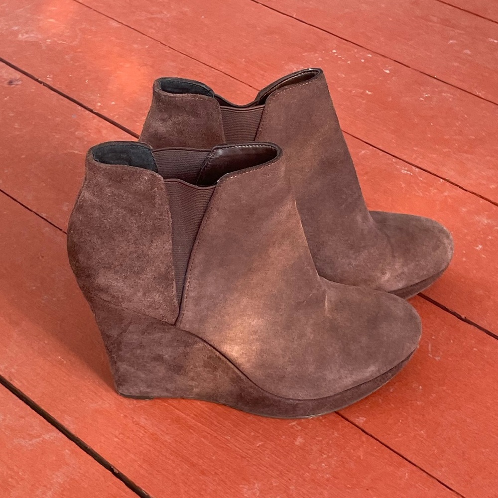 Jessica Simpson Suede Wedge Booties